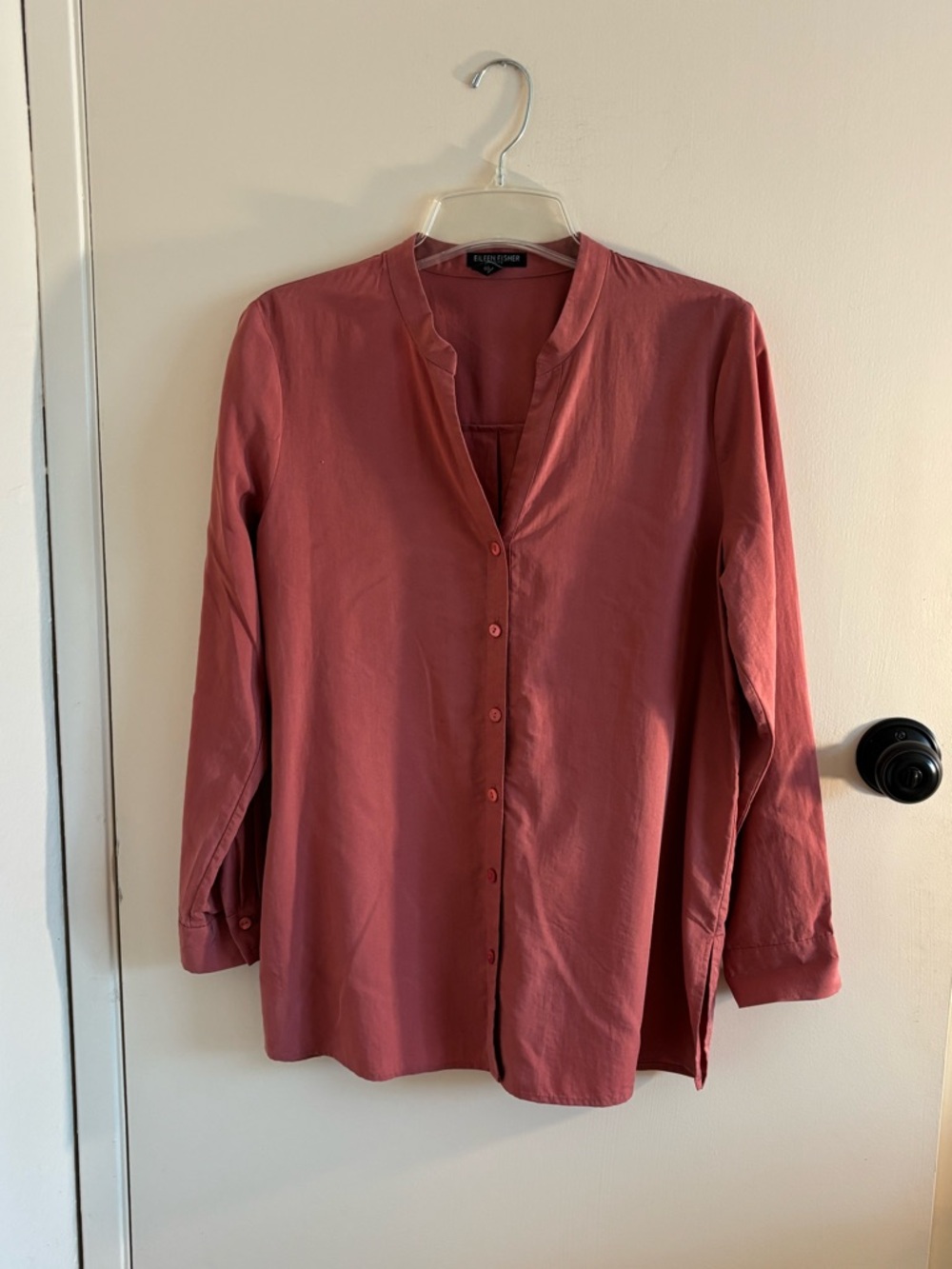 Eileen Fisher Dusty Rose Button-Down Shirt